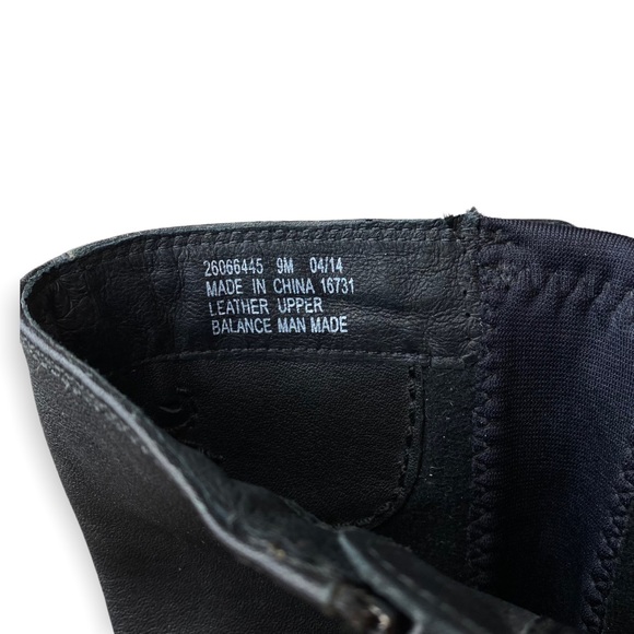 Clarks Artisan Cardy Black Leather Knee High Block Heel Boots - Picture 12 of 12